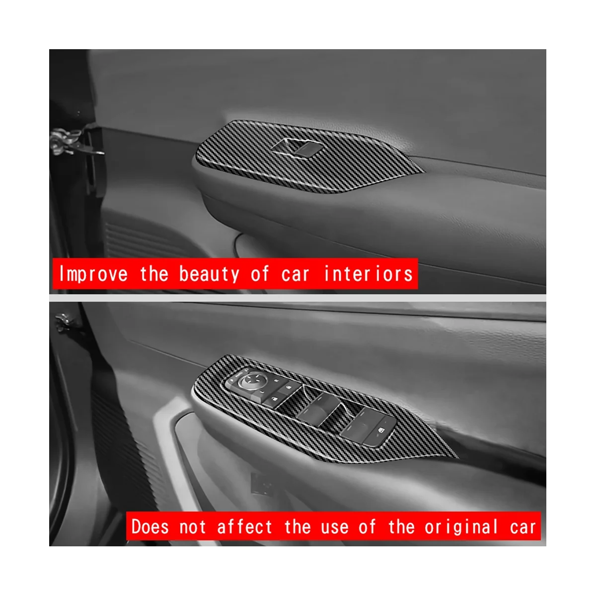 Car Carbon Fiber Interior Door Armrest Window Glass Switch Frame Panel Trims 4PCs for Toyota Prius 60 Series 2022 2023
Car Carbon Fiber Interior Door Armrest Window Glass Switch Frame Panel Trims 4PCs for Toyota Prius 60 Series 2022 2023