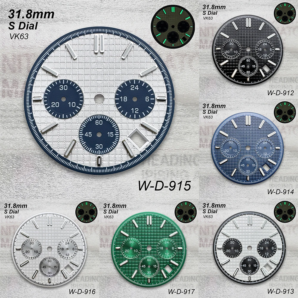 31.8mm S Logo Dial Suitable For VK63 Quartz Movement Green Luminous High Quality Oak Dial Watch Modification Accessories
31.8mm S Logo Dial Suitable For VK63 Quartz Movement Green Luminous High Quality Oak Dial Watch Modification Accessories