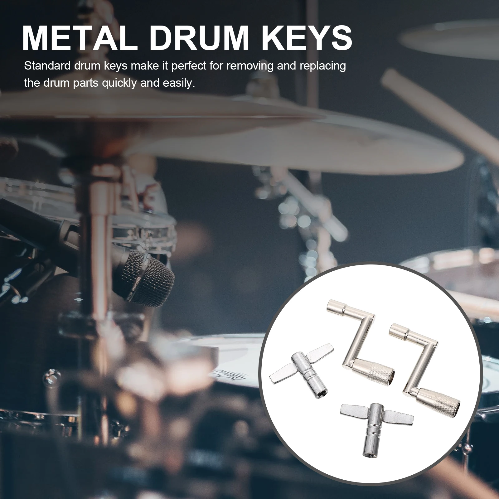 4 Pcs Drum Key Wrench Snare Accessories Drums Tools Adjustable Tuner Traps Stripping
4 Pcs Drum Key Wrench Snare Accessories Drums Tools Adjustable Tuner Traps Stripping