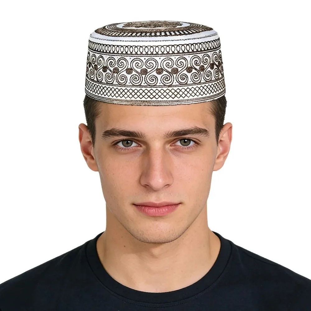 Arabian Headwear Traditional Muslim Hat Round Breathable Islam Flat Cap Ethnic Style Comfortable Worshipping Hat Prayer Use
Arabian Headwear Traditional Muslim Hat Round Breathable Islam Flat Cap Ethnic Style Comfortable Worshipping Hat Prayer Use