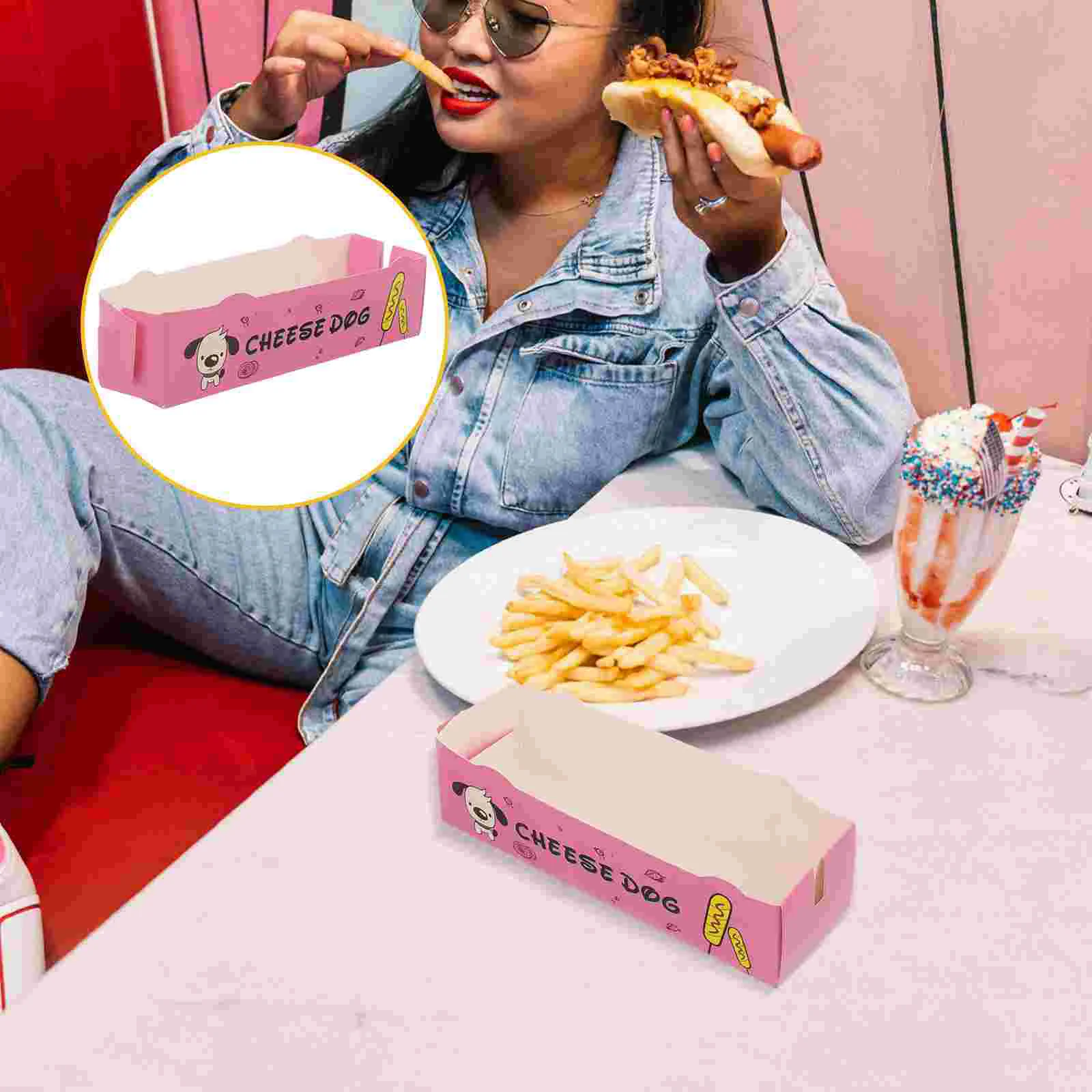 100 Pcs Hot Dog Box Snack Wrapping Container Fold Paper Storage Tray White Cardboard
100 Pcs Hot Dog Box Snack Wrapping Container Fold Paper Storage Tray White Cardboard