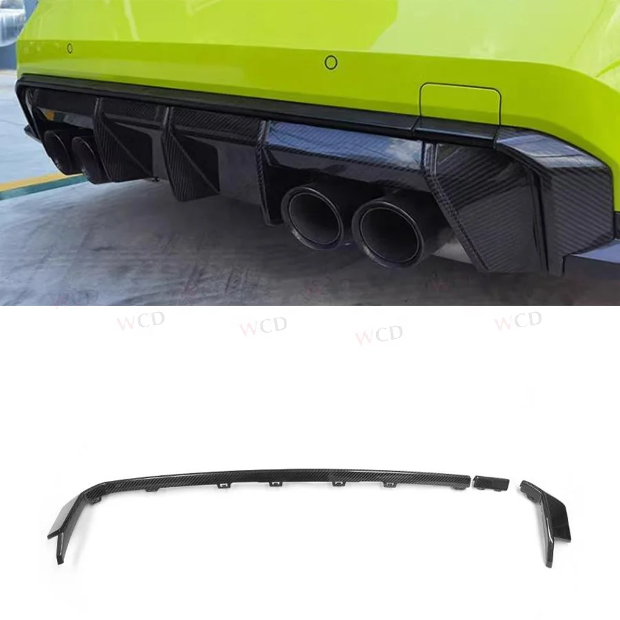 Dry Carbon Fiber Rear Diffuser Trim For BMW G80 G82 G83 M3 M4 2021+ Rear Bumper Trim Splitter
Dry Carbon Fiber Rear Diffuser Trim For BMW G80 G82 G83 M3 M4 2021+ Rear Bumper Trim Splitter