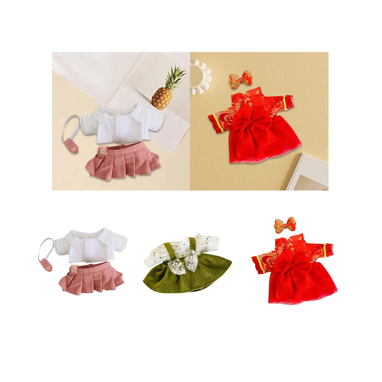 Doll Clothes for 20cm Plush Doll Doll Skirt Outfits Plush Doll Accessories DIY Clothing Toy Cute
Doll Clothes for 20cm Plush Doll Doll Skirt Outfits Plush Doll Accessories DIY Clothing Toy Cute