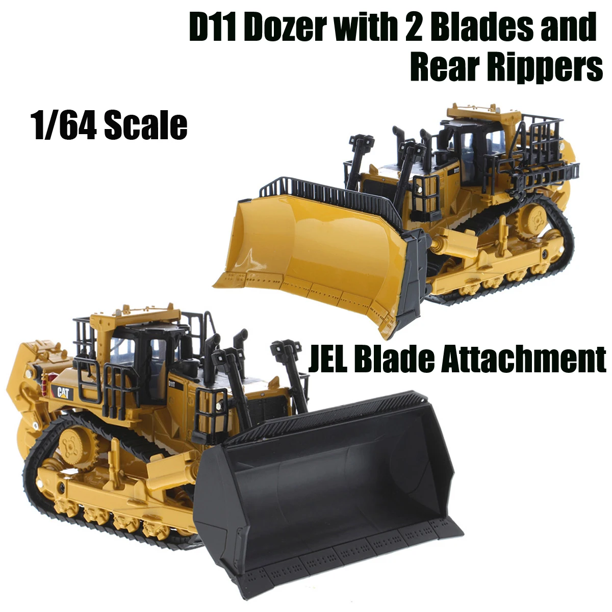 NEW DM 1/64 Scale D11 Dozer with 2 Blades amd Real Rippers Jel Blader Attachment By Diecast Masters Play&collect gift 85637
NEW DM 1/64 Scale D11 Dozer with 2 Blades amd Real Rippers Jel Blader Attachment By Diecast Masters Play&collect gift 85637