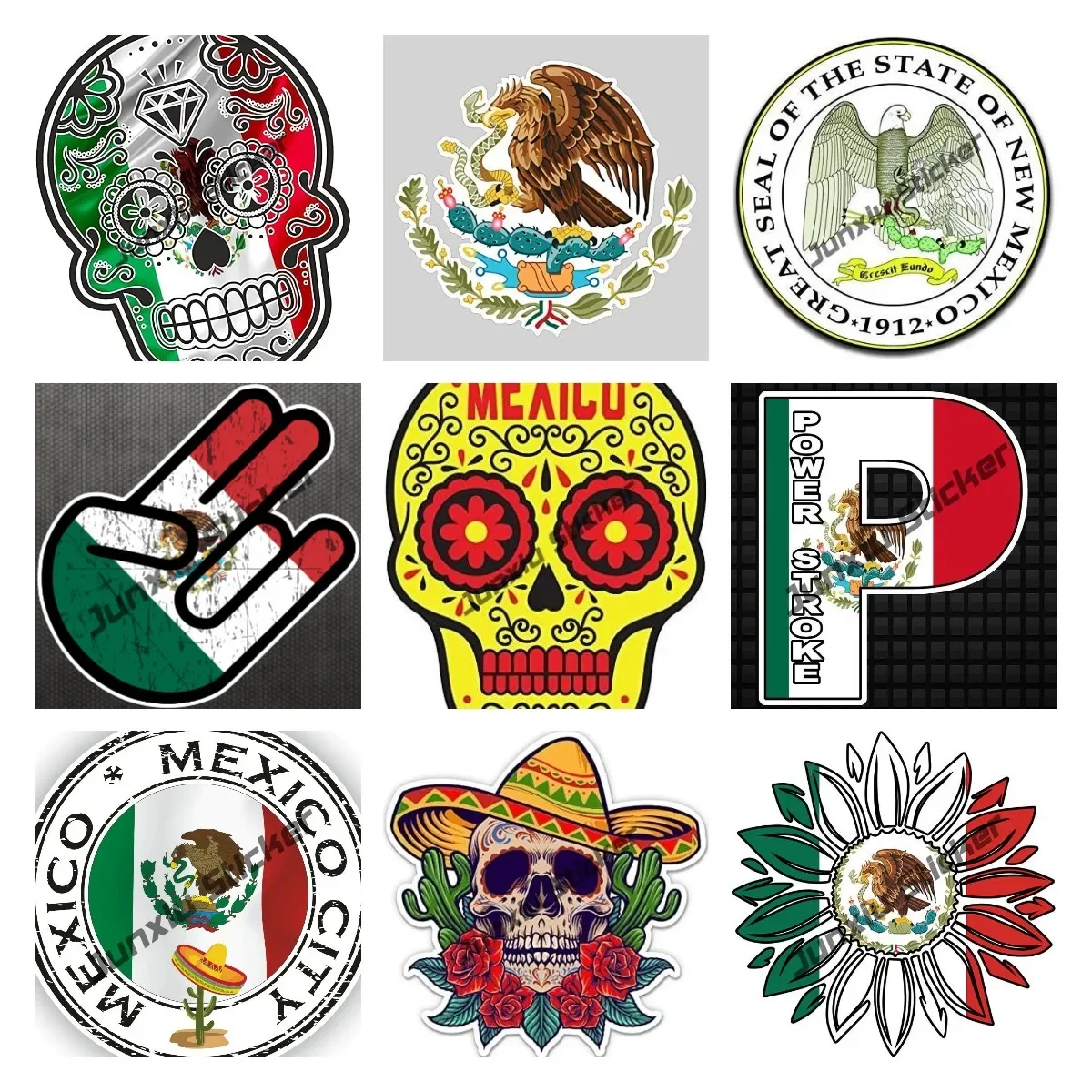 Mexico Sugar Skull Sticker Mexican Flag Cartel Calavera Premium Quality Skull Sticker Vinyl Decal Anime Accessories Decoration
Mexico Sugar Skull Sticker Mexican Flag Cartel Calavera Premium Quality Skull Sticker Vinyl Decal Anime Accessories Decoration