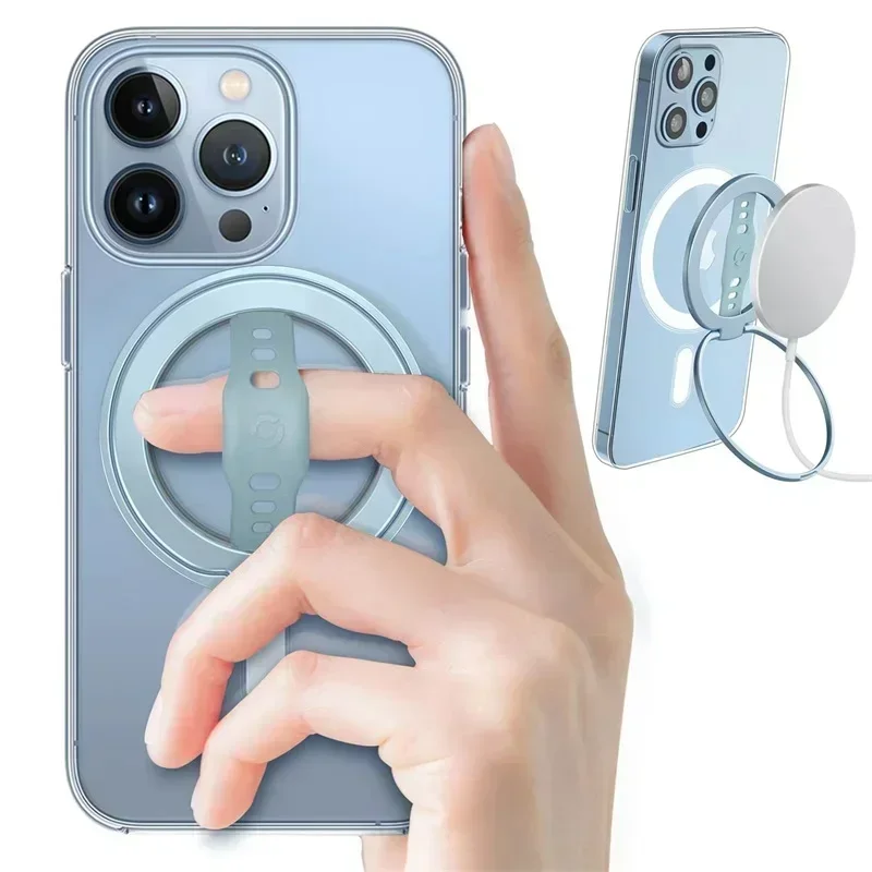 Ring Phone Holder for Wireless Charging Phone Grip Stand with Silicone Finger Strap Removable Car Phone Holder
Ring Phone Holder for Wireless Charging Phone Grip Stand with Silicone Finger Strap Removable Car Phone Holder