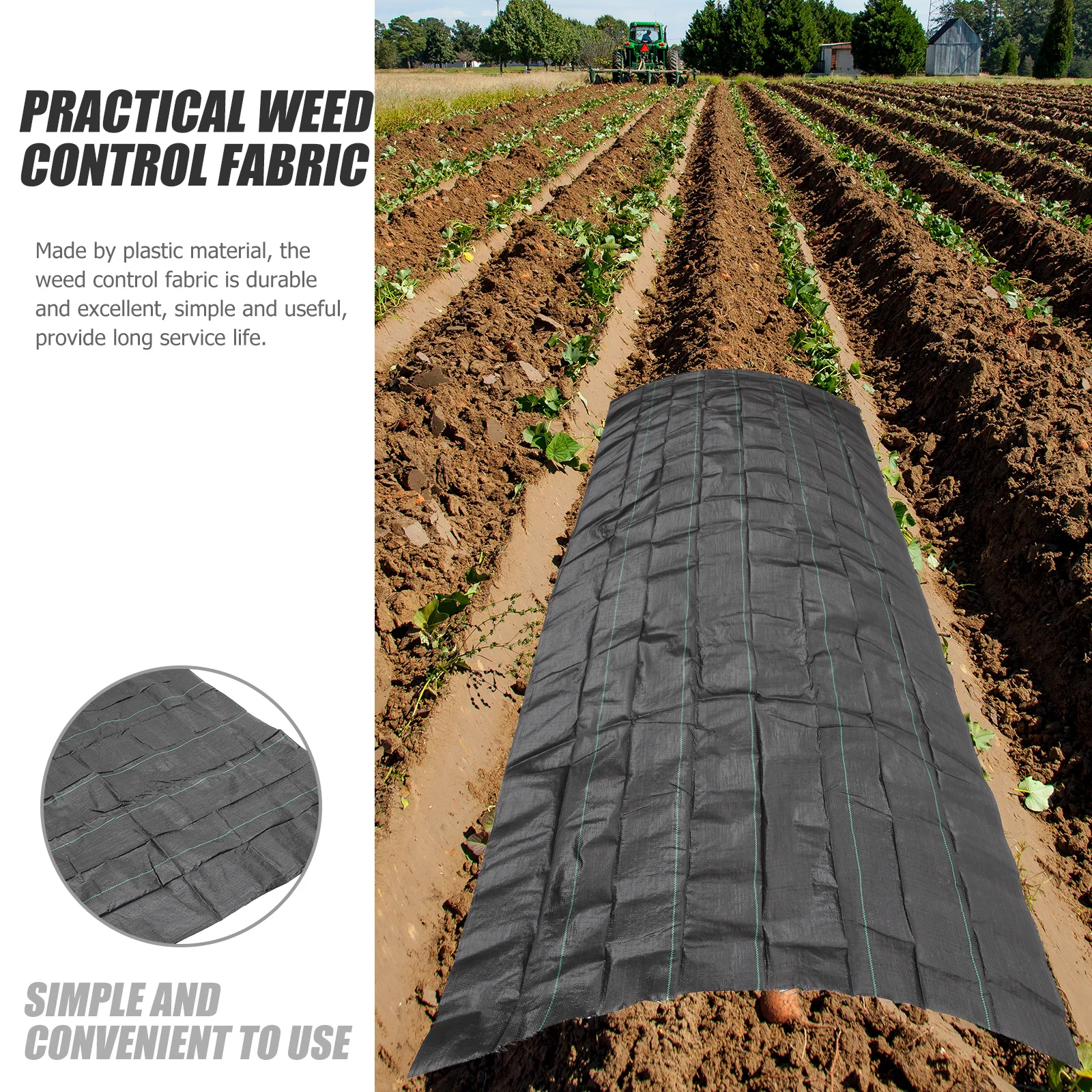 Landscape Fabric Weed Blocking Outdoor Ground Cover Durable Plastic Garden Accessory Tree Mulch Permeability
Landscape Fabric Weed Blocking Outdoor Ground Cover Durable Plastic Garden Accessory Tree Mulch Permeability