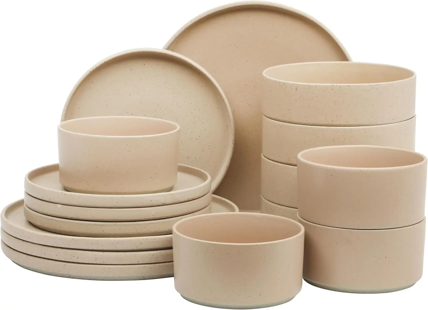 Tatum Premium Porcelain Matte Reactive Glaze 16-Piece (Service for 4) Plates and Bolws Stackable Dishes Ceramic Dinnerwa
Tatum Premium Porcelain Matte Reactive Glaze 16-Piece (Service for 4) Plates and Bolws Stackable Dishes Ceramic Dinnerwa