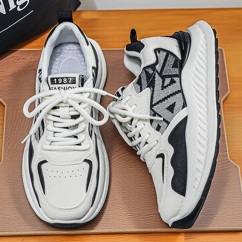 Модные удобные мужские повседневные кроссовки на толстой подошве, мужские кроссовки для бега на открытом воздухе, нескользящие спортивные теннисные туфли для мужчин
Модные удобные мужские повседневные кроссовки на толстой подошве, мужские кроссовки для бега на открытом воздухе, нескользящие спортивные теннисные туфли для мужчин