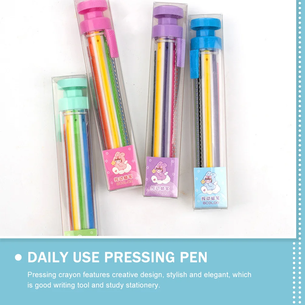 4pcs Multicolor Crayons Rotating Blue Pink Green Purple Kids Toddlers Child Portable Study Stationery
4pcs Multicolor Crayons Rotating Blue Pink Green Purple Kids Toddlers Child Portable Study Stationery