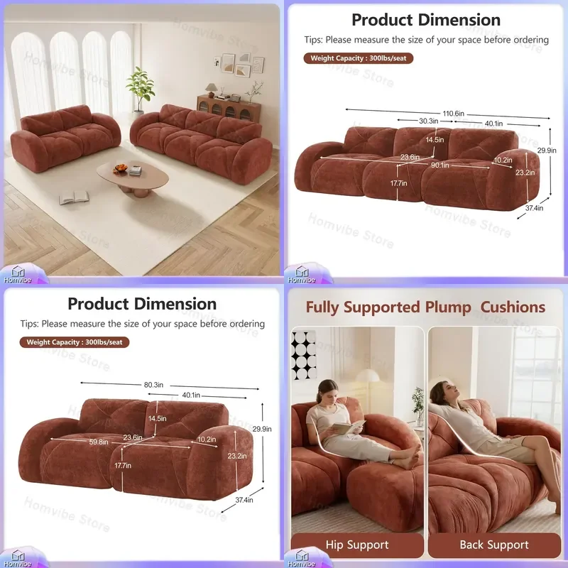 2 Pieces Velvet Boneless Sofa Set Loveseat and 3 Seater Couch Modern Sectional Sofa High Density Foam Comfortable Living Room
2 Pieces Velvet Boneless Sofa Set Loveseat and 3 Seater Couch Modern Sectional Sofa High Density Foam Comfortable Living Room