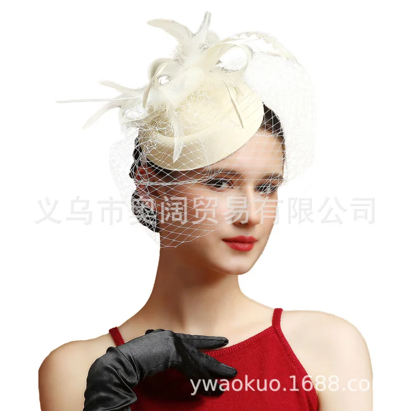 Hot-Selling Cross-Border Retro Mesh Feather Headpiece Horse Racing Festival Headwear Evening Performance Small Hat Hair Accessor
Hot-Selling Cross-Border Retro Mesh Feather Headpiece Horse Racing Festival Headwear Evening Performance Small Hat Hair Accessor