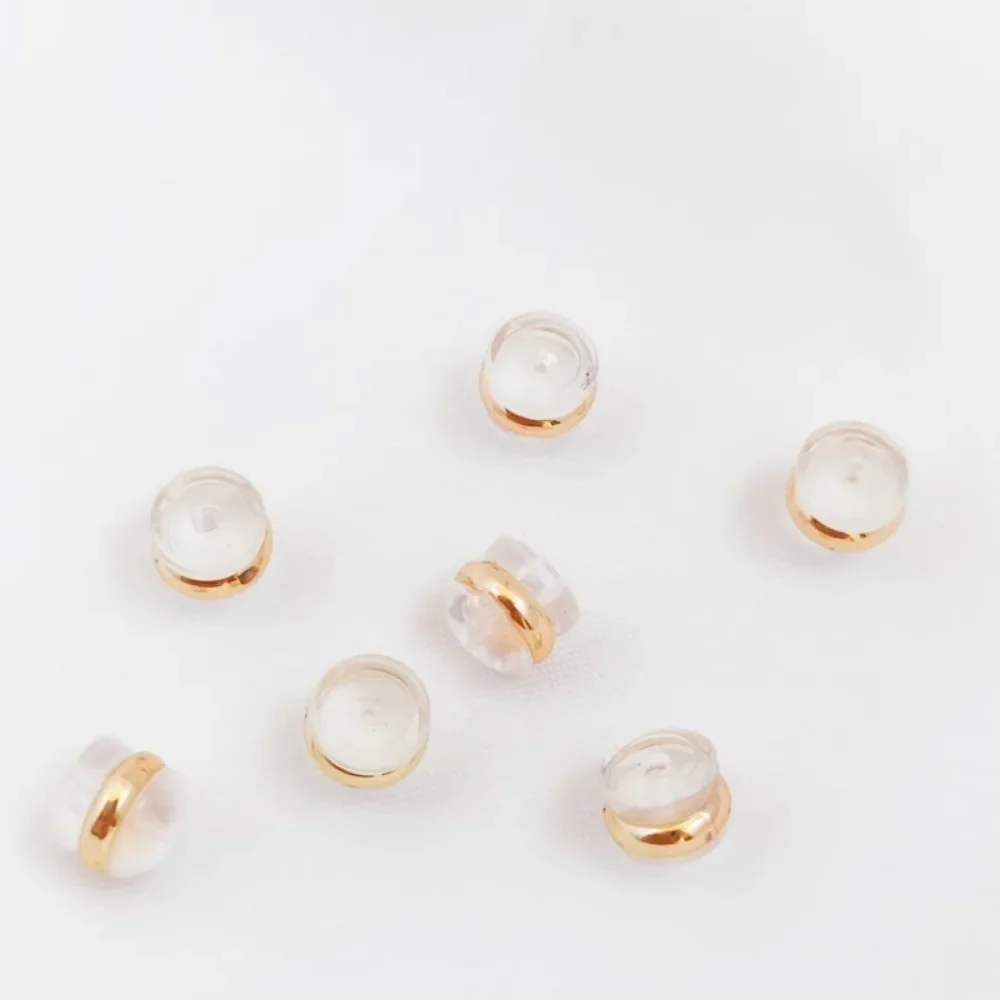 14K Gold-plated Outer Ring, 5mm Silicone Ear Plug, Ear Stud, Anti-slip and Anti-allergy Transparent Ear Cap for Special Earrings
14K Gold-plated Outer Ring, 5mm Silicone Ear Plug, Ear Stud, Anti-slip and Anti-allergy Transparent Ear Cap for Special Earrings