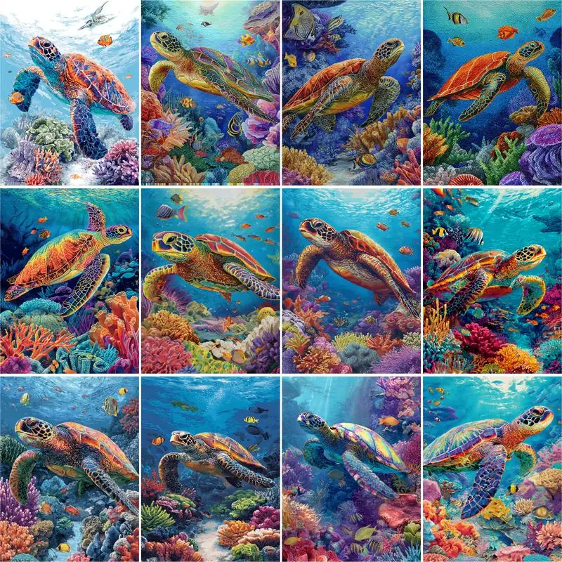 GATYZTORY DIY Frame Painting By Number Sea Turtle Animal Kits For Adults Handpainted Pictures By Number Home Decoration Gift
GATYZTORY DIY Frame Painting By Number Sea Turtle Animal Kits For Adults Handpainted Pictures By Number Home Decoration Gift