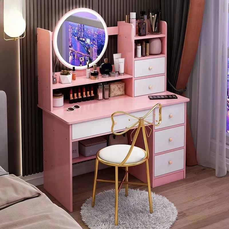 Girls Nordic Bedroom Furniture Wooden Storage White Mirror Dresser Vanity Table with Drawers
Girls Nordic Bedroom Furniture Wooden Storage White Mirror Dresser Vanity Table with Drawers