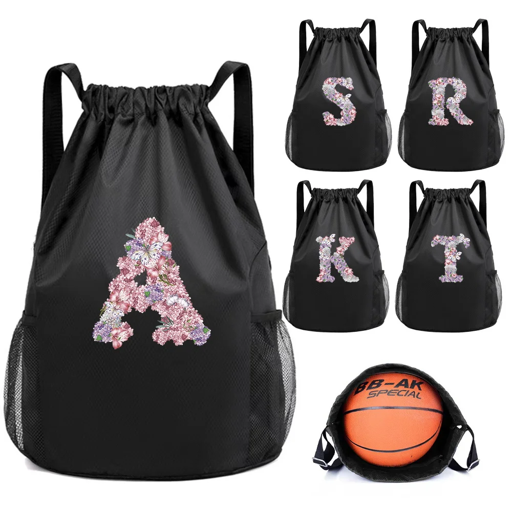 Basketball themed canvas drawstring backpack - suitable for sports and travel
Basketball themed canvas drawstring backpack - suitable for sports and travel