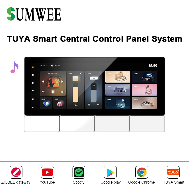 6,2-дюймовый TUYA ZIGEBEE, многофункциональный домашний ИК-контроллер, центральная панель управления, Wi-Fi, Android 11, Bluetooth, система настенного усилителя звука
6,2-дюймовый TUYA ZIGEBEE, многофункциональный домашний ИК-контроллер, центральная панель управления, Wi-Fi, Android 11, Bluetooth, система настенного усилителя звука