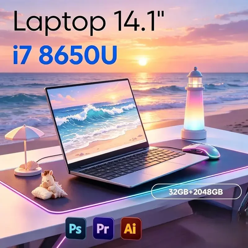 Lightweight 14.1 Inch Laptop Is Driven by I7-8650U Processor,16GB/32GB and Runs Windows 11,for Office Work and Daily Leisure Use
Lightweight 14.1 Inch Laptop Is Driven by I7-8650U Processor,16GB/32GB and Runs Windows 11,for Office Work and Daily Leisure Use