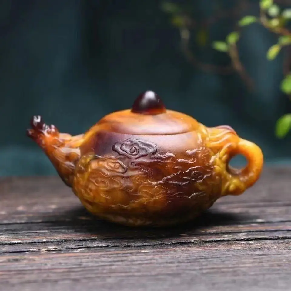 Long Xianxiang Amber Wax Handle Pot Handpiece Wenwan Pot Decoration Home Decoration Office Creative New Year's Goods
Long Xianxiang Amber Wax Handle Pot Handpiece Wenwan Pot Decoration Home Decoration Office Creative New Year's Goods
