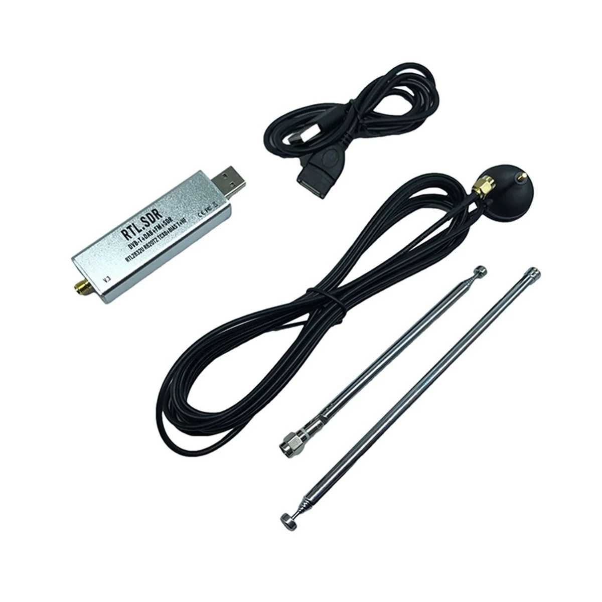 V3 RTL2832U 1PPM TCXO HF Bias Tee SMA Software Defined Radio with Antenna RTL SDR V3 R820T2 RTL2832U
V3 RTL2832U 1PPM TCXO HF Bias Tee SMA Software Defined Radio with Antenna RTL SDR V3 R820T2 RTL2832U