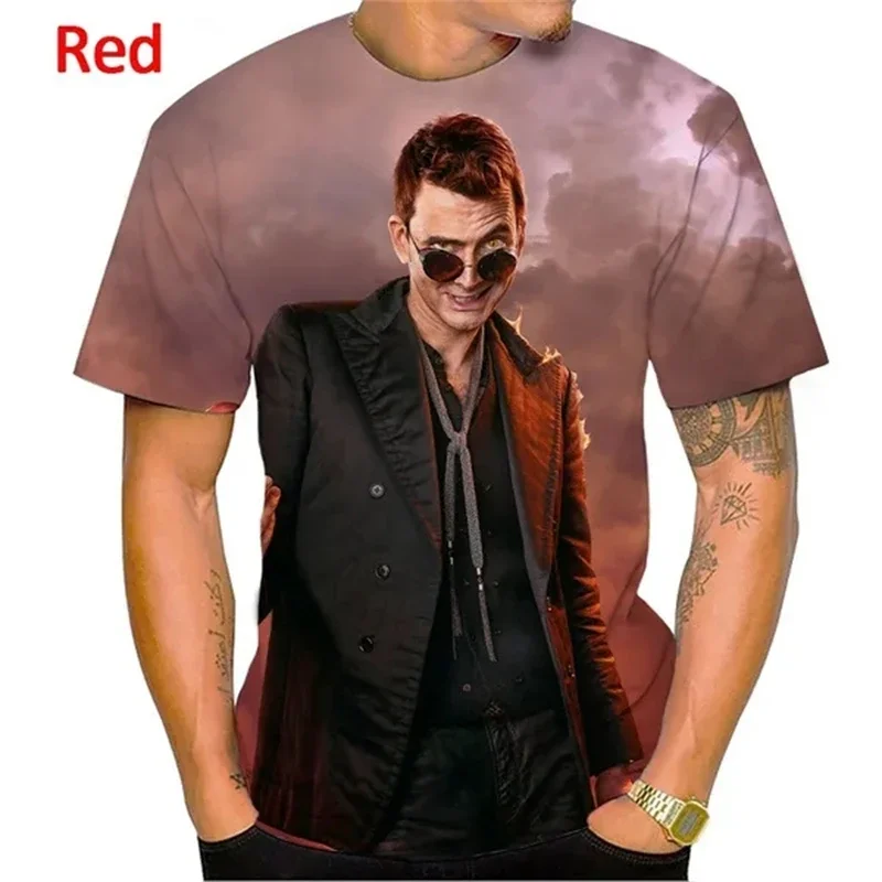 Tshirts Comedy Movie Good Omens 3D Printed Summer Tees Streetwear Crew Neck Short Sleeve Oversized Men Women Kids Tops Clothing
Tshirts Comedy Movie Good Omens 3D Printed Summer Tees Streetwear Crew Neck Short Sleeve Oversized Men Women Kids Tops Clothing