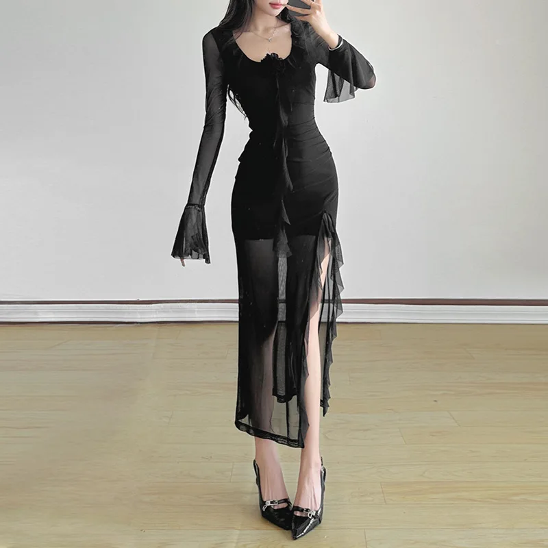2024 Autumn New Women's Clothing Ruffle Edge Design, Elegant And Feminine Style, High Waist Split Dress
2024 Autumn New Women's Clothing Ruffle Edge Design, Elegant And Feminine Style, High Waist Split Dress