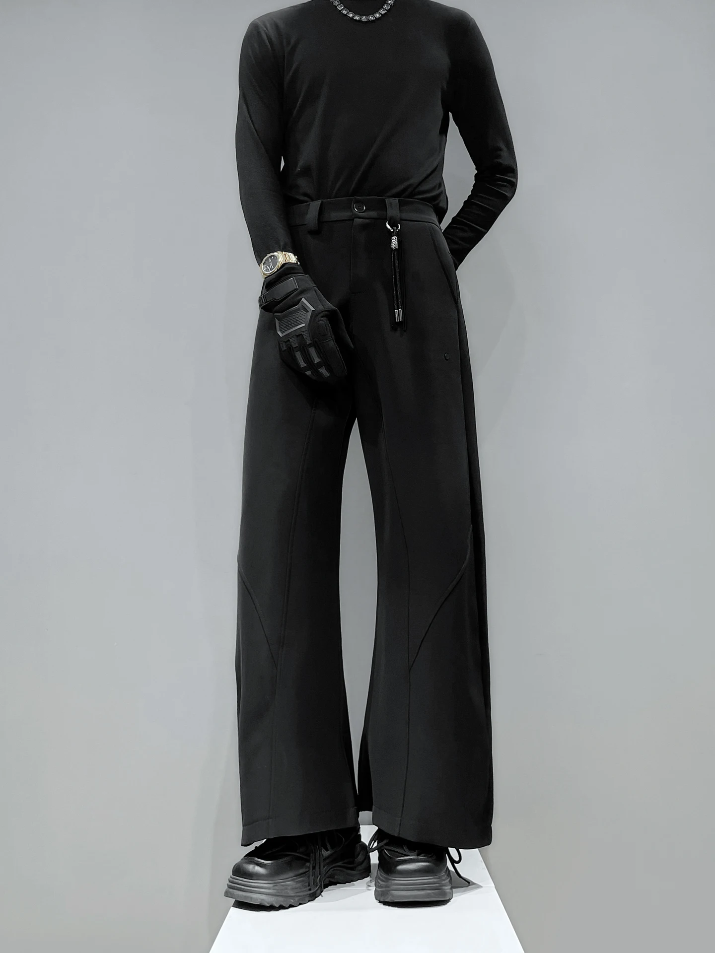 Мужские широкие брюки-чинос Bla Wide Leg Knife West, свободные повседневные длинные брюки, универсальные для всех сезонов, молодежные, модные, осенние
Мужские широкие брюки-чинос Bla Wide Leg Knife West, свободные повседневные длинные брюки, универсальные для всех сезонов, молодежные, модные, осенние