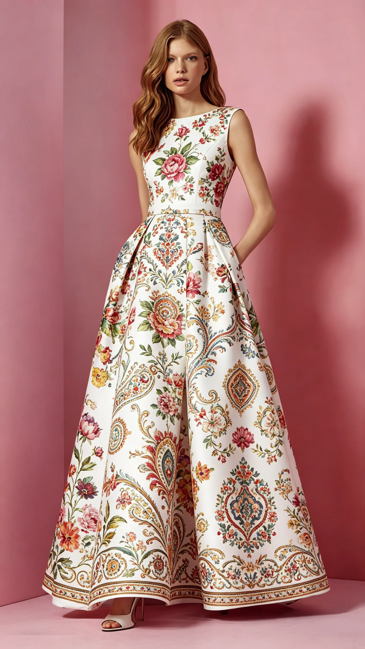 Women's Paisley Floral Maxi Dress Elegant Sleeveless Summer Long Dress A Line Swing Dress Luxury Holiday Wedding Guest Outfit
Women's Paisley Floral Maxi Dress Elegant Sleeveless Summer Long Dress A Line Swing Dress Luxury Holiday Wedding Guest Outfit