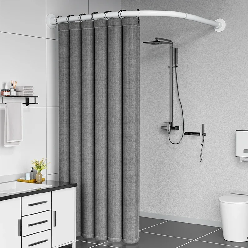 Mildew-proof Bathroom Curved Magnetic Shower Curtain Set No Punching Folding Tarp Invisible Partition Bathroom Shower Room
Mildew-proof Bathroom Curved Magnetic Shower Curtain Set No Punching Folding Tarp Invisible Partition Bathroom Shower Room