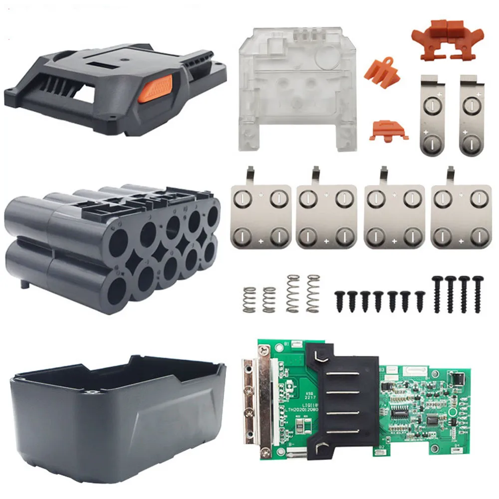 10*21700 Li-ion Battery Plastic Case Pack Charging Protection Circuit Board For 18V Lithium Tool Box Shell
10*21700 Li-ion Battery Plastic Case Pack Charging Protection Circuit Board For 18V Lithium Tool Box Shell
