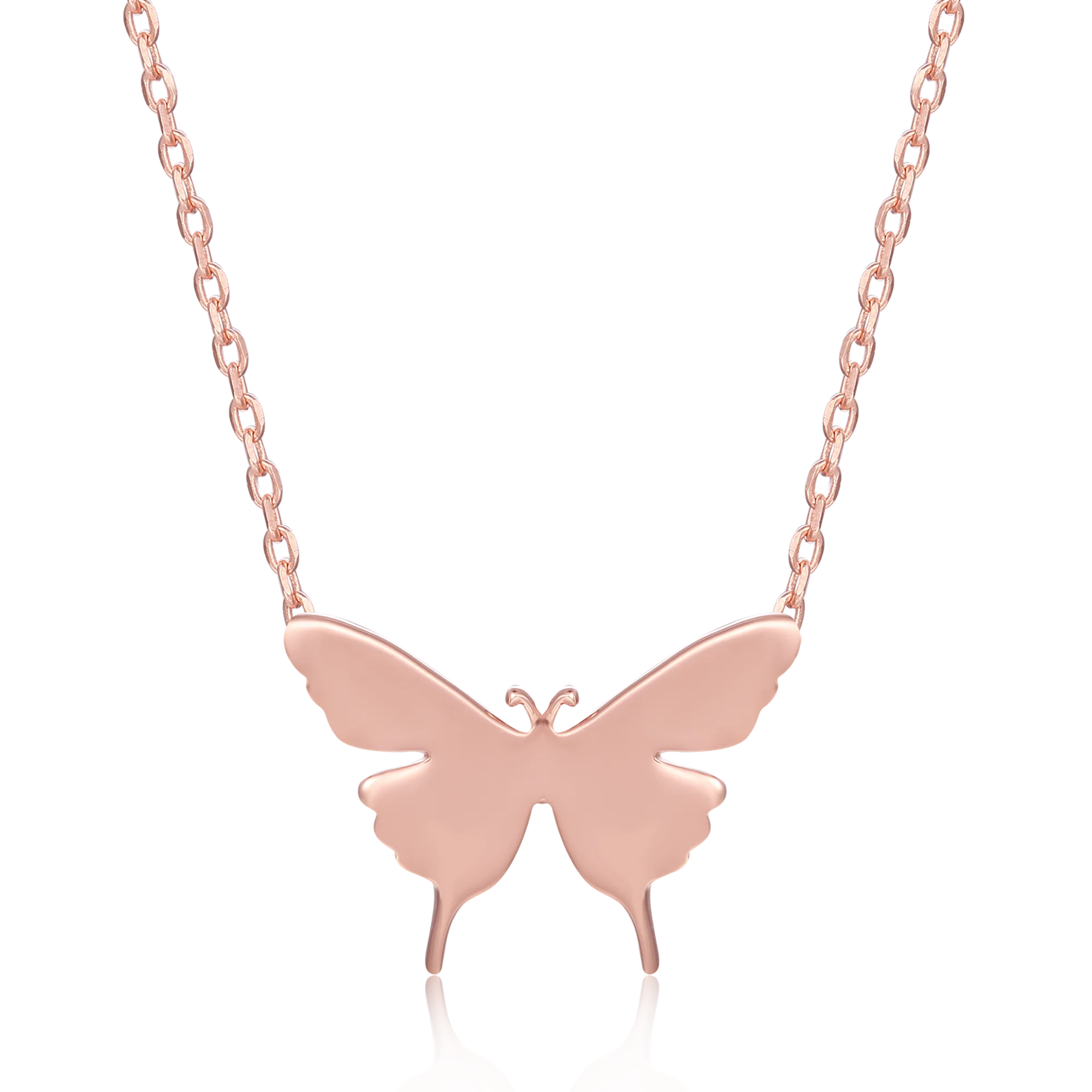 Abiding Rose Gold Plated Fashion Statement 925 Sterling Silver Butterfly Pendant Necklace For Women Wedding
Abiding Rose Gold Plated Fashion Statement 925 Sterling Silver Butterfly Pendant Necklace For Women Wedding