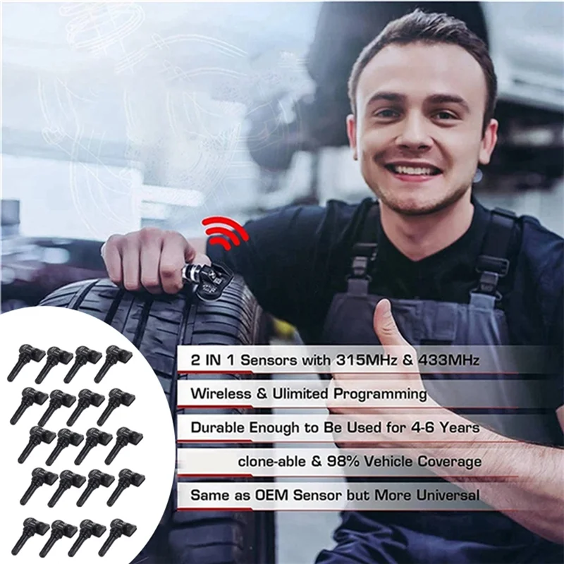 2 In 1 TPMS Tire Pressure Sensor Monitor Car Programmable TPMS Tire Pressure Sensor For Autel Too For Autel MX Sensor Maxitpms
2 In 1 TPMS Tire Pressure Sensor Monitor Car Programmable TPMS Tire Pressure Sensor For Autel Too For Autel MX Sensor Maxitpms