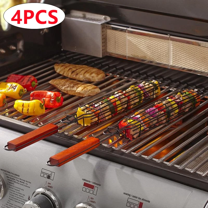 4Pcs/set BBQ Grill Mesh Nonstick Barbecue Meshes Portable Fish Grilling Mesh Barbecue Basket Kitchen Accessories Barbecue Rack
4Pcs/set BBQ Grill Mesh Nonstick Barbecue Meshes Portable Fish Grilling Mesh Barbecue Basket Kitchen Accessories Barbecue Rack