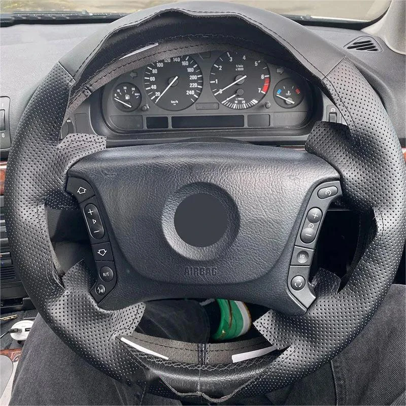 Car Steering Wheel Cover For BMW 3 5 Series E36 E46 E39 X3 E83 X5 E53 Perforated Microfiber Leather Braid w/ Needles & Threads
Car Steering Wheel Cover For BMW 3 5 Series E36 E46 E39 X3 E83 X5 E53 Perforated Microfiber Leather Braid w/ Needles & Threads