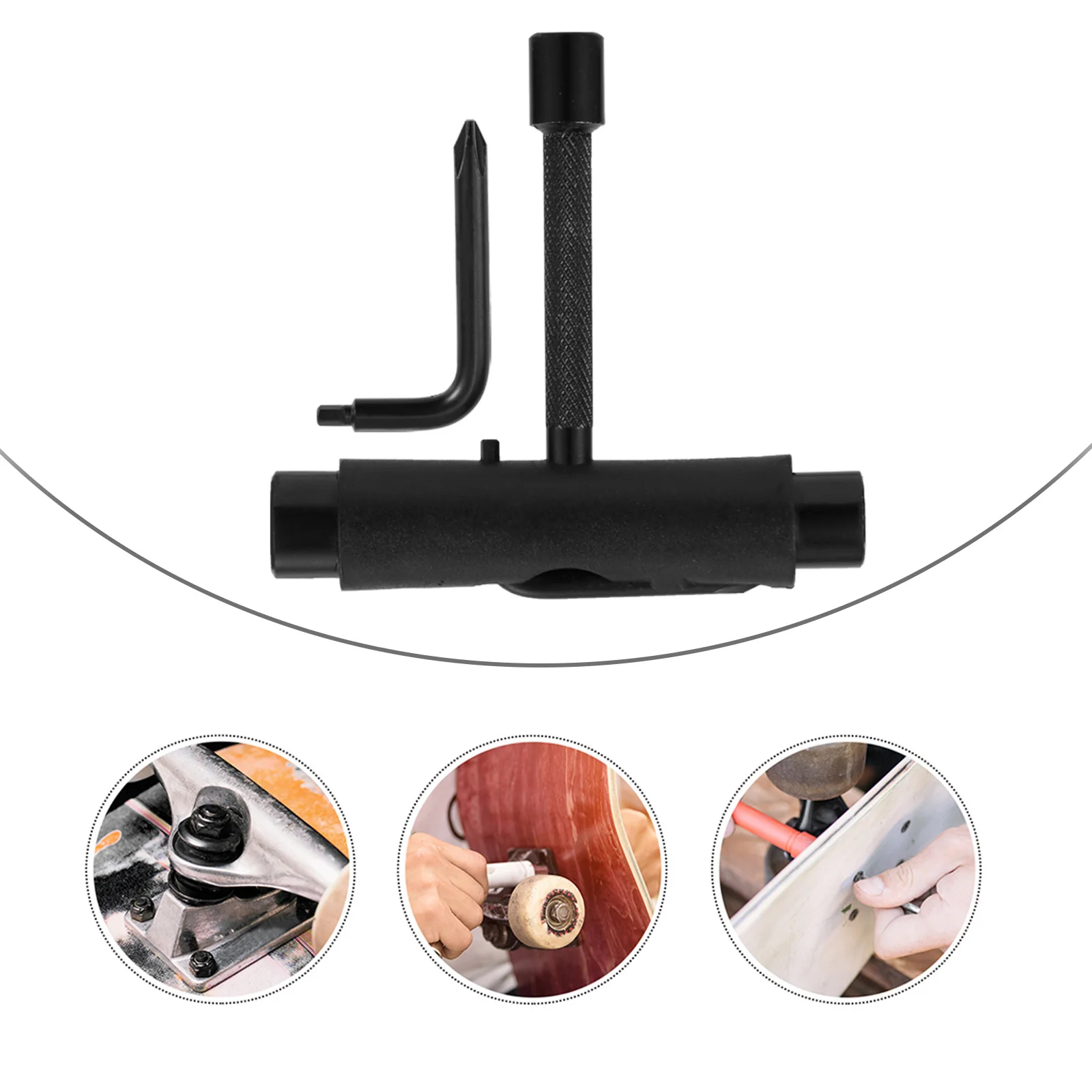 Skateboard T Compact Durable Long Board Accessories Skateboard Screwdriver Wrench All in Type Screwdriver
Skateboard T Compact Durable Long Board Accessories Skateboard Screwdriver Wrench All in Type Screwdriver