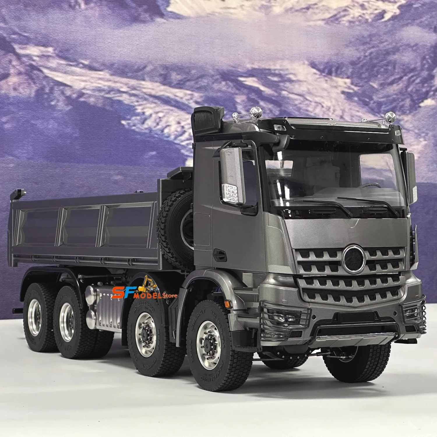 RC 1/14 Грузовик с дистанционным управлением 8x8 Гидравлическая модель самосвала 3363 Модель грузовика с дистанционным управлением со звуковой и световой системой Игрушка
RC 1/14 Грузовик с дистанционным управлением 8x8 Гидравлическая модель самосвала 3363 Модель грузовика с дистанционным управлением со звуковой и световой системой Игрушка