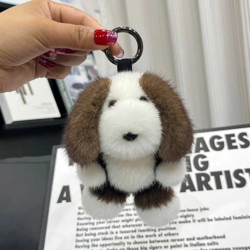 Real Mink Fur Puppy Car Keychain PendantinsCute plush toy backpack pendant gifts
Real Mink Fur Puppy Car Keychain PendantinsCute plush toy backpack pendant gifts