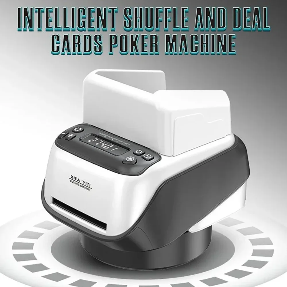 Automatic Poker Card Dispenser Shuffler 360° Rotating Electric Cards Dealer Machine Rechargeable for Home Party Board Games
Automatic Poker Card Dispenser Shuffler 360° Rotating Electric Cards Dealer Machine Rechargeable for Home Party Board Games