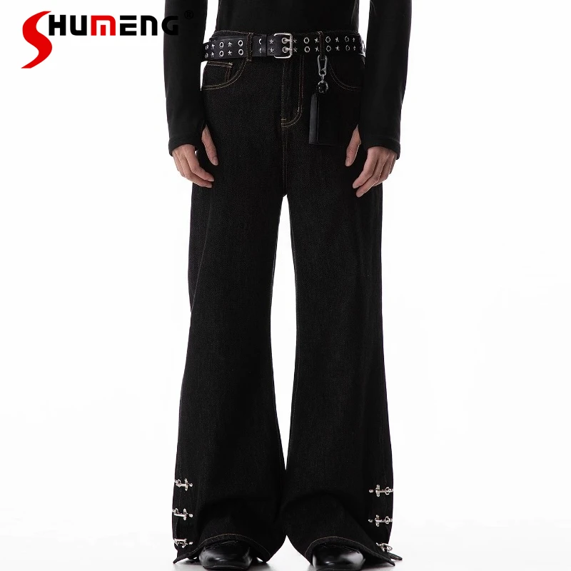 High-End Airplane Buckle Straight-Leg Jeans Men 2025 Autumn New American Style Retro Flared Jeans Loose Comfort Denim Trousers
High-End Airplane Buckle Straight-Leg Jeans Men 2025 Autumn New American Style Retro Flared Jeans Loose Comfort Denim Trousers