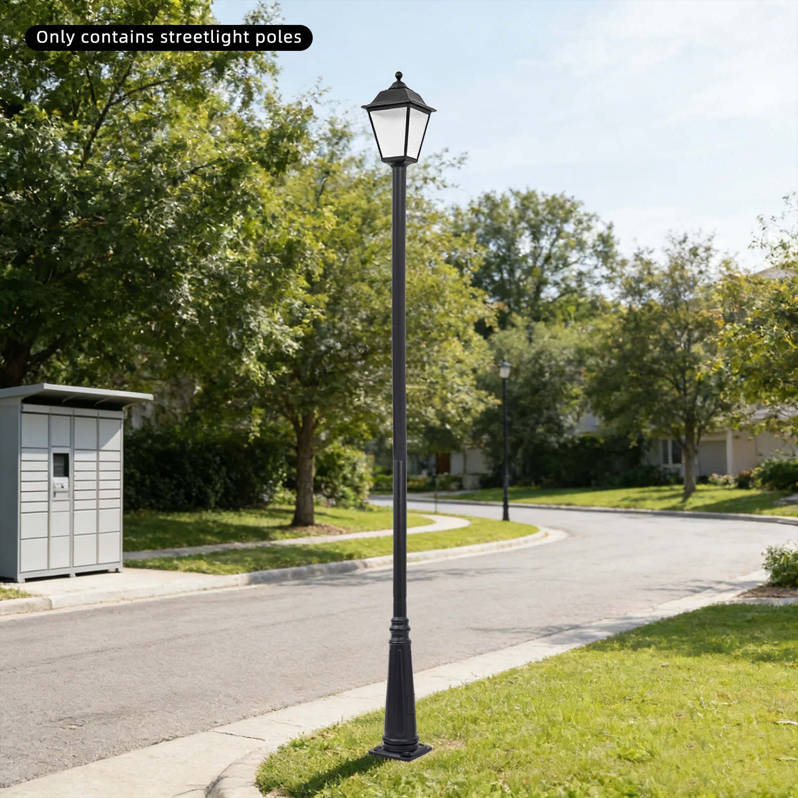 3.1m/122.05in Split-Type Light Post, Street Lamp Post, Outdoor Street Courtyard Parking Lot Lighting Post for Driveway, Pathways
3.1m/122.05in Split-Type Light Post, Street Lamp Post, Outdoor Street Courtyard Parking Lot Lighting Post for Driveway, Pathways