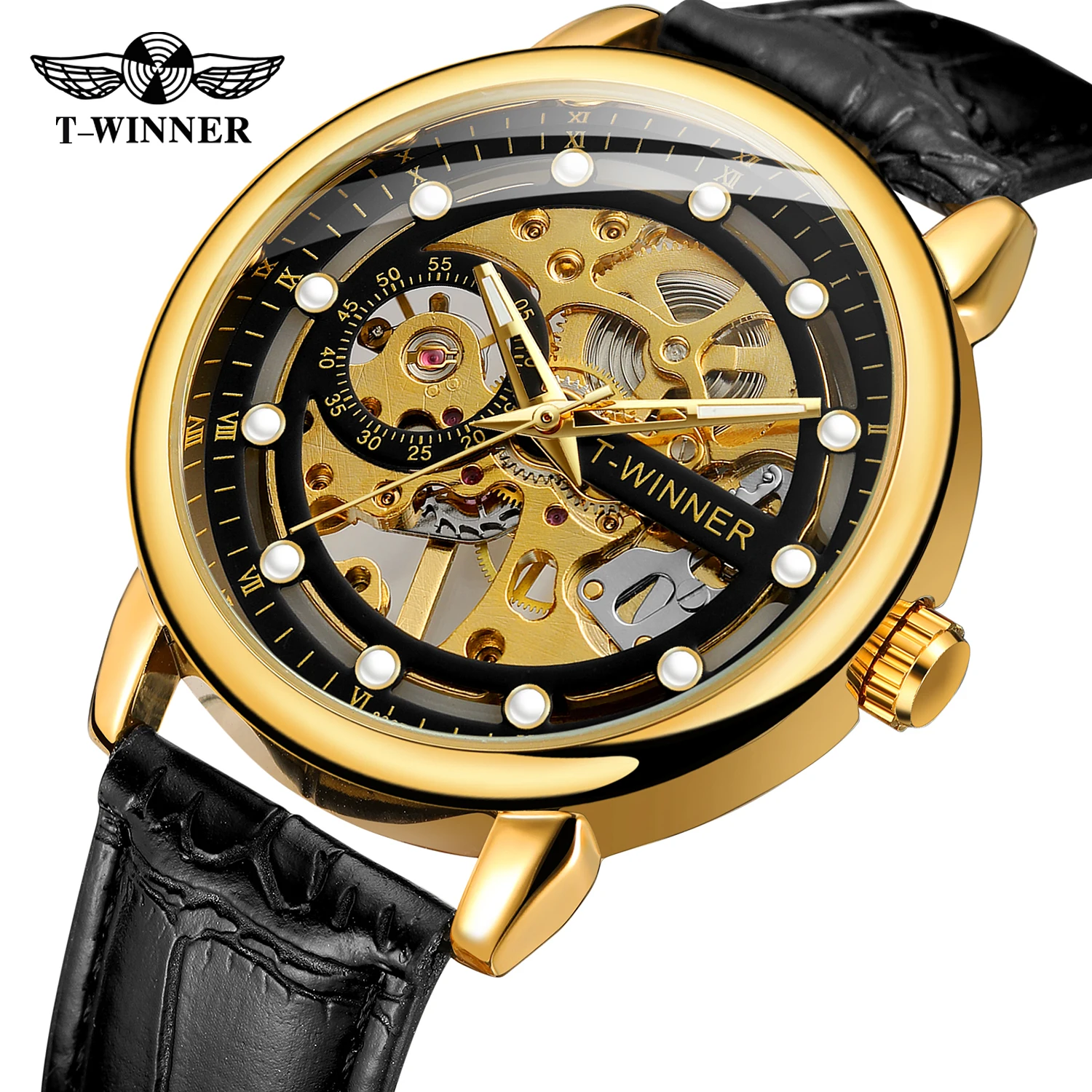 WINNER Watch For Men Simple Waterproof Genuine Leather Mechanical Wristwatch Sports Luminous Hands Men's Watch Relogio Masculino
WINNER Watch For Men Simple Waterproof Genuine Leather Mechanical Wristwatch Sports Luminous Hands Men's Watch Relogio Masculino