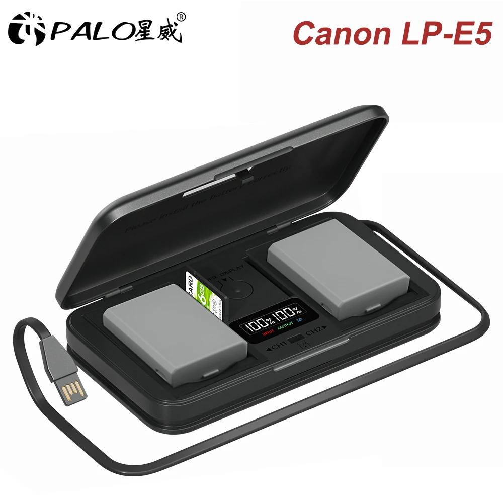 1800mAh LP-E5 LPE5 LP E5 Camera Battery with Charger Case for Canon EOS EOS Rebel XS, Rebel T1i, Rebel XSi, 1000D, 500D,450D L50
1800mAh LP-E5 LPE5 LP E5 Camera Battery with Charger Case for Canon EOS EOS Rebel XS, Rebel T1i, Rebel XSi, 1000D, 500D,450D L50