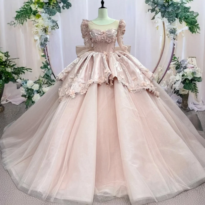 Светло-розовые платья Quinceanera с открытыми плечами и аппликацией из цветов и бусин с бантом из тюля, корсет для вечеринки, дня рождения, сладкое платье 16, Vestidos 15
Светло-розовые платья Quinceanera с открытыми плечами и аппликацией из цветов и бусин с бантом из тюля, корсет для вечеринки, дня рождения, сладкое платье 16, Vestidos 15