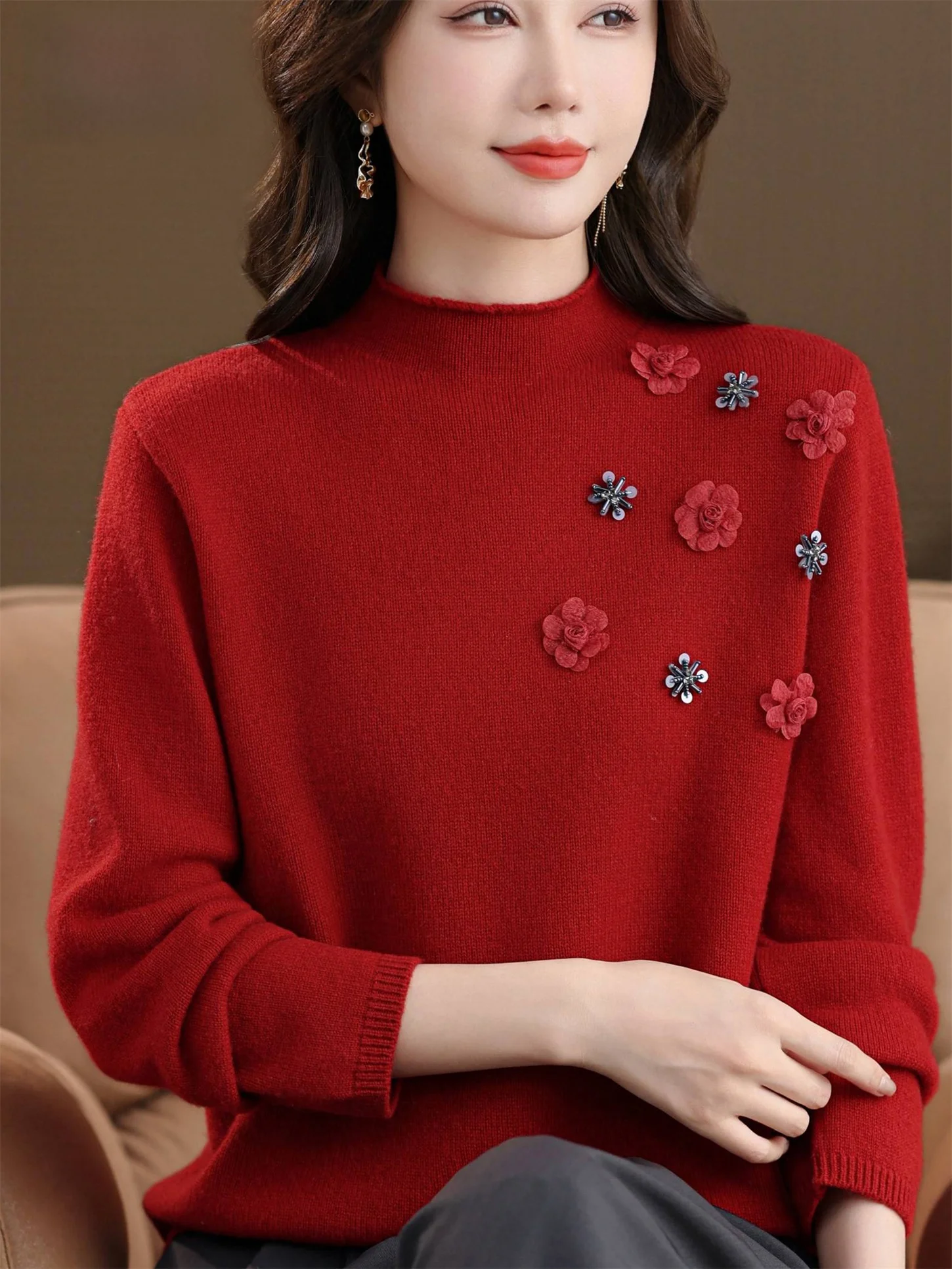 Теплая подкладка из чистой шерсти, свободный утягивающий топ для женщин, осенне-зимняя модная одежда для мам, женская одежда...
Теплая подкладка из чистой шерсти, свободный утягивающий топ для женщин, осенне-зимняя модная одежда для мам, женская одежда...