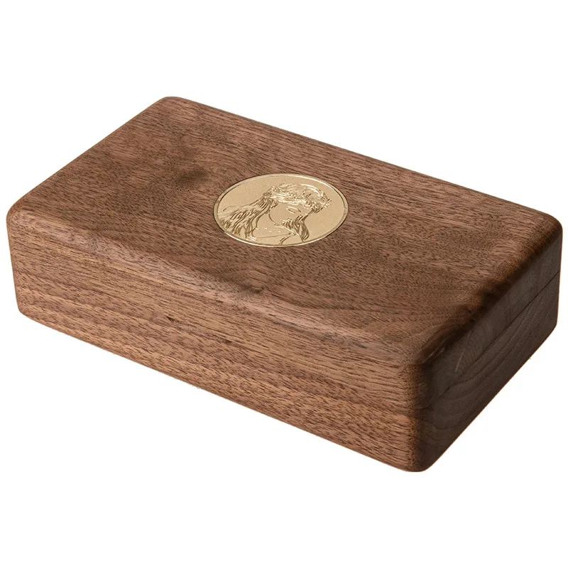 Jewelry box storage box, high-end exquisite ring earrings storage 2025 new solid wood convenient black walnut box
Jewelry box storage box, high-end exquisite ring earrings storage 2025 new solid wood convenient black walnut box