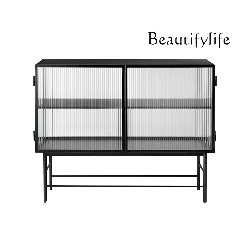 Stylish and simple modern dining side cabinet household living room storage tempered glass display cabinet tea wine cabinet
Stylish and simple modern dining side cabinet household living room storage tempered glass display cabinet tea wine cabinet