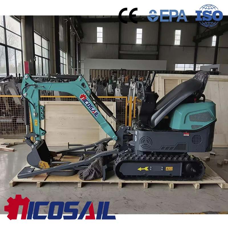 Nicosail Compact 1.2 Ton Mini Excavator Euro 5 Engine CE Certified Hydraulic Crawler Digger for Construction Agricultural
Nicosail Compact 1.2 Ton Mini Excavator Euro 5 Engine CE Certified Hydraulic Crawler Digger for Construction Agricultural