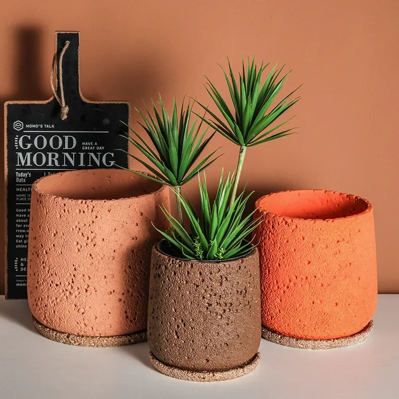 Nordic Cement Flower Pot Decoration Creative Mountain Stone Breathable Green Plant Potted with Tray Flowerpot Decoration
Nordic Cement Flower Pot Decoration Creative Mountain Stone Breathable Green Plant Potted with Tray Flowerpot Decoration