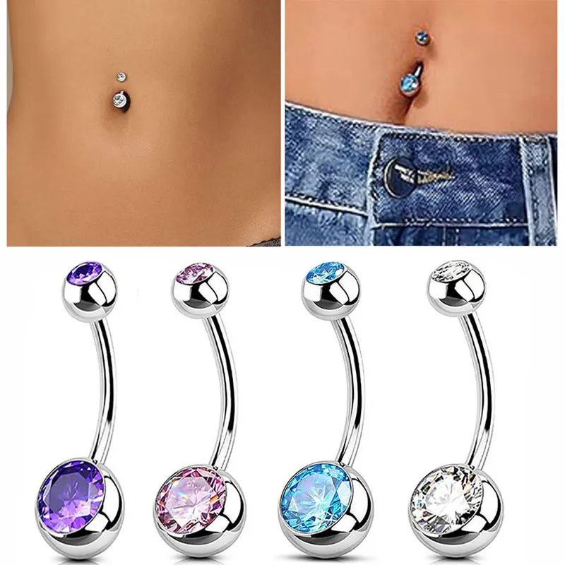 G23 Titanium Belly Button Piercing Ring 14G Internally Threaded Navel Rings Zircon Belly Ring Hypoallergenic Navel Decoration
G23 Titanium Belly Button Piercing Ring 14G Internally Threaded Navel Rings Zircon Belly Ring Hypoallergenic Navel Decoration
