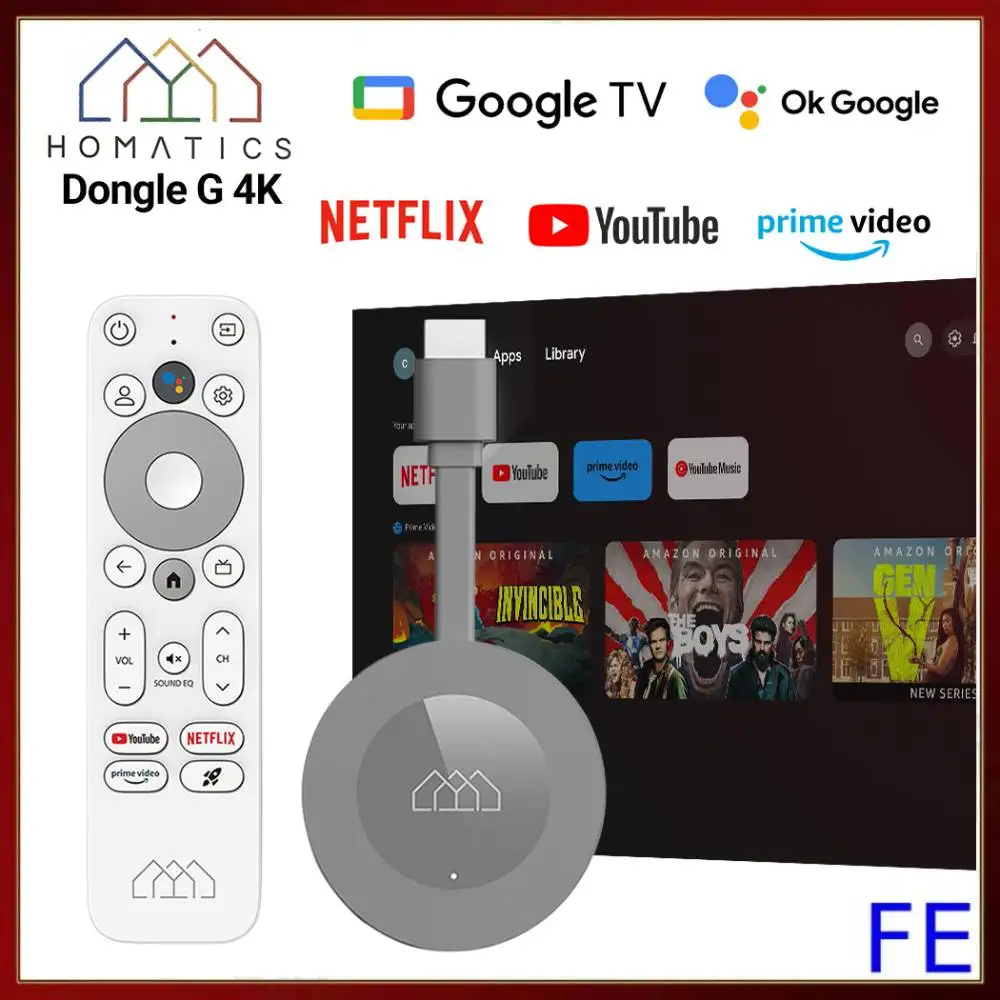 Сертифицированный медиаплеер Google Netflix 11 ОС, умный ключ G 4K TV Stick Amlogic S905Y4 Dolby атмосферs 2,4 и Φ 2T2R Wifi BT5.0 BOX
Сертифицированный медиаплеер Google Netflix 11 ОС, умный ключ G 4K TV Stick Amlogic S905Y4 Dolby атмосферs 2,4 и Φ 2T2R Wifi BT5.0 BOX